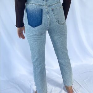Stylish Light Blue Women's Straight Leg Jeans